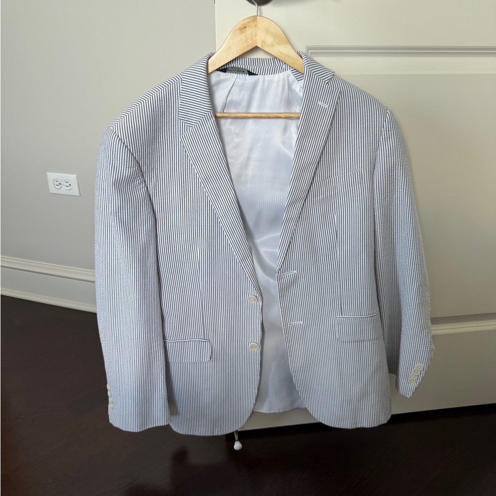 Seersucker Tailored Fit sport coat